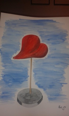 Love on a stick (40,6x30,5cm) 250:-